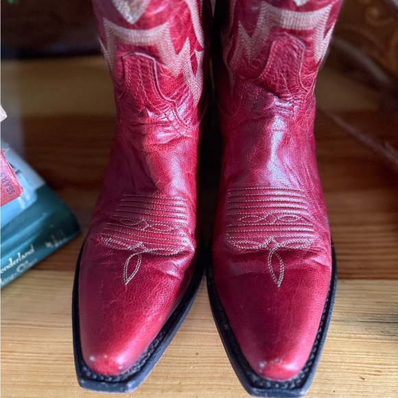 Shyanne Red Gemma Snip Toe Western Cowboy Boots - Picture 5 of 10